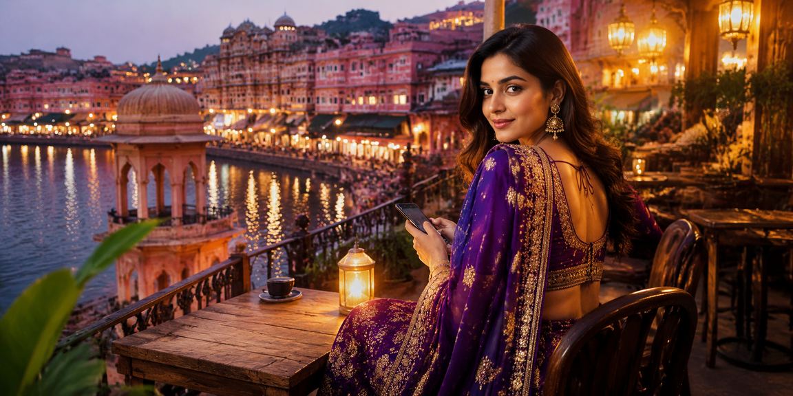 Playing Andar Bahar on mobile in Jaipur, India